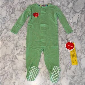 NWT Magnetic Me Modal Green Kids Footie